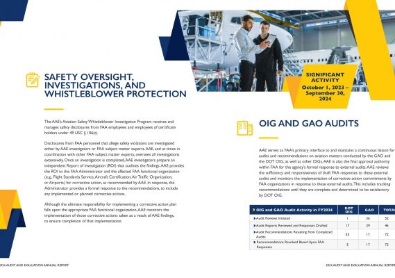 Office of Audit and Evaluation Annual Report – FAA 3